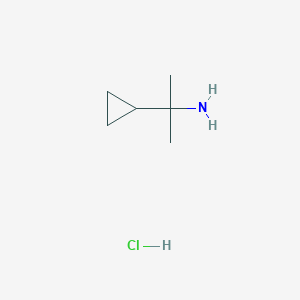 molecular formula C6H14ClN B1469421 2-Cyclopropylpropan-2-amine hydrochloride CAS No. 17397-13-6