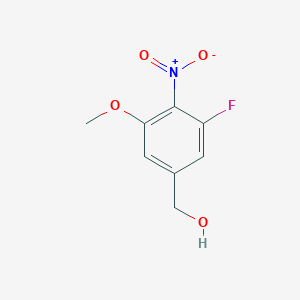 molecular formula C8H8FNO4 B1469427 (3-Fluoro-5-methoxy-4-nitrophenyl)methanol CAS No. 1257997-29-7