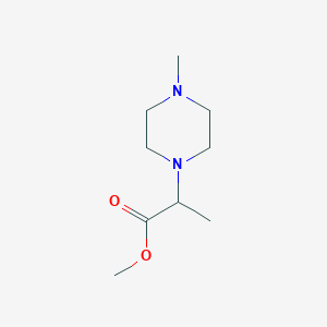molecular formula C9H18N2O2 B146943 Methyl 2-(4-methylpiperazin-1-YL)propanoate CAS No. 132917-41-0