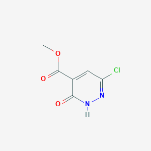 molecular formula C6H5ClN2O3 B1469430 Methyl 6-chloro-3-oxo-2,3-dihydropyridazine-4-carboxylate CAS No. 89581-64-6