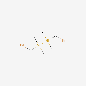 molecular formula C6H16Br2Si2 B14694345 1,2-Bis(bromomethyl)-1,1,2,2-tetramethyldisilane CAS No. 33558-73-5