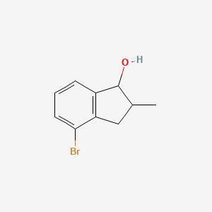 molecular formula C10H11BrO B1469436 4-Bromo-2-methylindan-1-ol CAS No. 880653-70-3