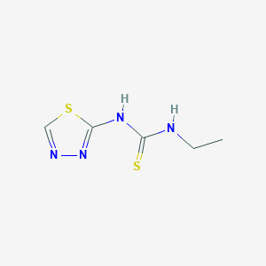 molecular formula C5H8N4S2 B14694364 N-Ethyl-N'-1,3,4-thiadiazol-2-ylthiourea CAS No. 26947-65-9