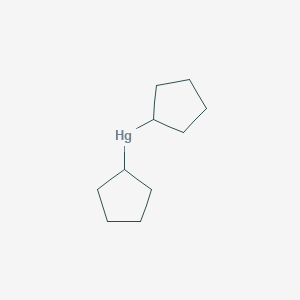 molecular formula C10H18Hg B14694382 Dicyclopentylmercury CAS No. 23786-94-9