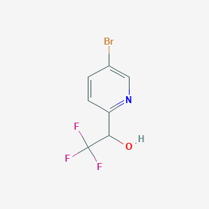 molecular formula C7H5BrF3NO B1469439 1-(5-Bromopyridin-2-yl)-2,2,2-trifluoroethanol CAS No. 917397-92-3
