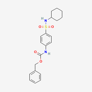 molecular formula C20H24N2O4S B14694409 Benzyl [4-(cyclohexylsulfamoyl)phenyl]carbamate CAS No. 35819-74-0