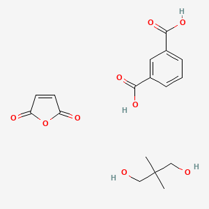molecular formula C17H20O9 B14694431 Benzene-1,3-dicarboxylic acid;2,2-dimethylpropane-1,3-diol;furan-2,5-dione CAS No. 31472-46-5