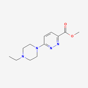 molecular formula C12H18N4O2 B1469449 Methyl 6-(4-ethylpiperazin-1-yl)pyridazine-3-carboxylate CAS No. 2098142-10-8