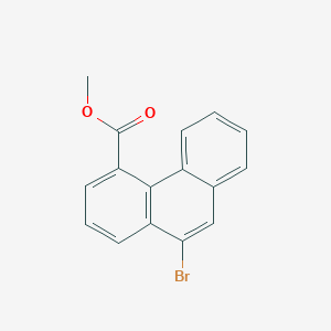 molecular formula C16H11BrO2 B14694497 Methyl 10-bromophenanthrene-4-carboxylate CAS No. 26698-23-7
