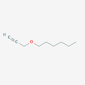 molecular formula C9H16O B14694506 Hexane, 1-(2-propynyloxy)- CAS No. 28897-25-8