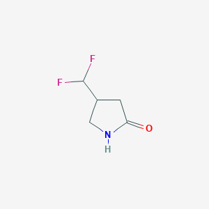 molecular formula C5H7F2NO B1469454 4-(Difluoromethyl)pyrrolidin-2-one CAS No. 1803589-29-8