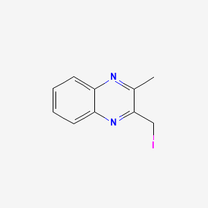 molecular formula C10H9IN2 B14694547 Quinoxaline, 2-(iodomethyl)-3-methyl- CAS No. 32601-96-0