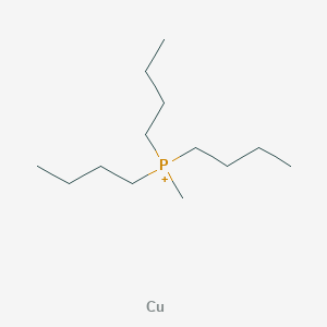 molecular formula C13H30CuP+ B14694599 Copper;tributyl(methyl)phosphanium CAS No. 24743-95-1
