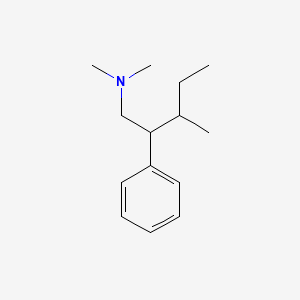 molecular formula C14H23N B14694641 Phenethylamine, beta-(sec-butyl)-N,N-dimethyl- CAS No. 33132-61-5