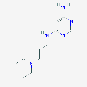 molecular formula C11H21N5 B1469467 N4-(3-(diethylamino)propyl)pyrimidine-4,6-diamine CAS No. 1505830-53-4