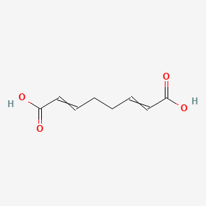 molecular formula C8H10O4 B14694708 Octa-2,6-dienedioic acid CAS No. 24816-23-7