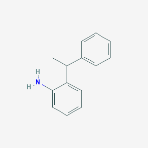 molecular formula C14H15N B14694717 2-(1-Phenylethyl)aniline CAS No. 28534-06-7