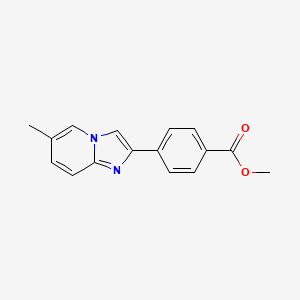 molecular formula C16H14N2O2 B1469475 Methyl 4-(6-methylimidazo[1,2-a]pyridin-2-yl)benzoate CAS No. 1318678-36-2