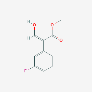 molecular formula C10H9FO3 B1469481 Methyl (2Z)-2-(3-fluorophenyl)-3-hydroxyacrylate CAS No. 104587-54-4