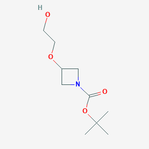 molecular formula C10H19NO4 B1469483 Tert-butyl 3-(2-hydroxyethoxy)azetidine-1-carboxylate CAS No. 1146951-82-7