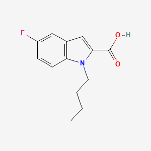 molecular formula C13H14FNO2 B1469485 1-Butyl-5-fluoro-1h-indole-2-carboxylic acid CAS No. 1391467-35-8