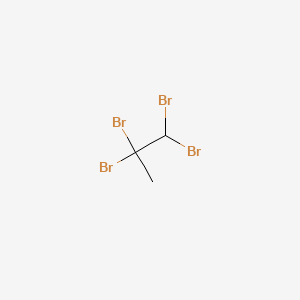 molecular formula C3H4Br4 B14694852 1,1,2,2-Tetrabromopropane CAS No. 34570-59-7