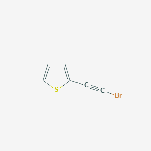 molecular formula C6H3BrS B14694884 Thiophene, 2-(bromoethynyl)- CAS No. 33675-51-3