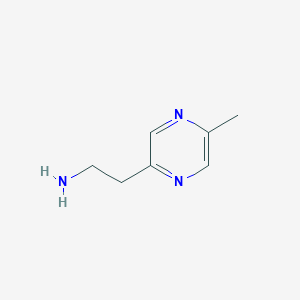 molecular formula C7H11N3 B1469489 2-(5-Methylpyrazin-2-YL)ethanamine CAS No. 1196153-02-2