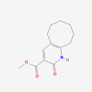 molecular formula C13H17NO3 B1469495 Methyl 2-oxo-1,2,5,6,7,8,9,10-octahydro-cycloocta[b]pyridine-3-carboxylate CAS No. 243988-47-8