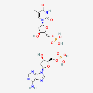 molecular formula C20H29N7O14P2 B14694980 Oligo(dT)-oligo(dA) CAS No. 24939-09-1