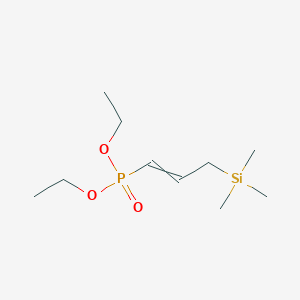 molecular formula C10H23O3PSi B14695010 Diethyl [3-(trimethylsilyl)prop-1-en-1-yl]phosphonate CAS No. 23859-75-8