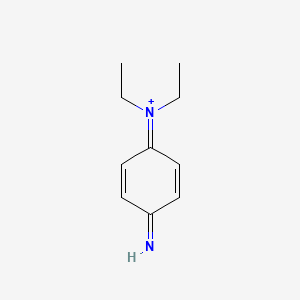 molecular formula C10H15N2+ B14695024 N,N-Diethyl-4-iminocyclohexa-2,5-dien-1-iminium CAS No. 29812-35-9