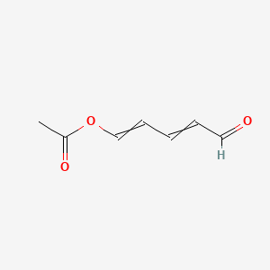 molecular formula C7H8O3 B14695060 5-Oxopenta-1,3-dien-1-yl acetate CAS No. 24338-66-7