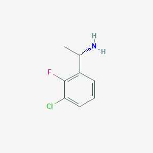 molecular formula C8H9ClFN B1469507 (1S)-1-(3-chloro-2-fluorophenyl)ethan-1-amine CAS No. 1228561-56-5
