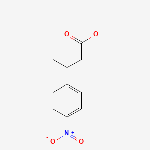 molecular formula C11H13NO4 B14695134 Methyl 3-(4-nitrophenyl)butanoate CAS No. 24254-61-3