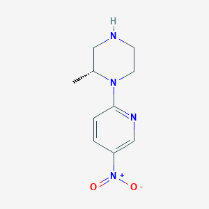 molecular formula C10H14N4O2 B1469514 (R)-2-Methyl-1-(5-nitropyridin-2-yl)-piperazine CAS No. 1375059-44-1