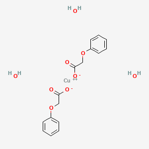 molecular formula C16H20CuO9 B14695155 Triaquabis(phenoxyacetato)copper CAS No. 29524-40-1
