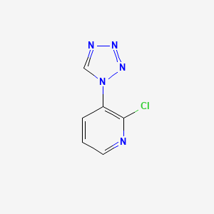molecular formula C6H4ClN5 B1469516 2-chloro-3-(1H-tetrazol-1-yl)pyridine CAS No. 1428234-42-7