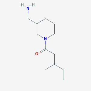 molecular formula C12H24N2O B1469519 1-(3-(Aminomethyl)piperidin-1-yl)-3-methylpentan-1-one CAS No. 1593935-43-3