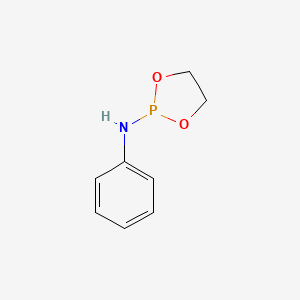 molecular formula C8H10NO2P B14695231 N-Phenyl-1,3,2-dioxaphospholan-2-amine CAS No. 34875-42-8
