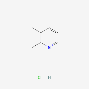 molecular formula C8H12ClN B14695250 2-Picoline, 3-ethyl-, hydrochloride CAS No. 31299-84-0