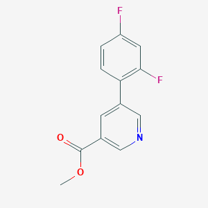 molecular formula C13H9F2NO2 B1469532 Methyl 5-(2,4-difluorophenyl)pyridine-3-carboxylate CAS No. 1346691-66-4