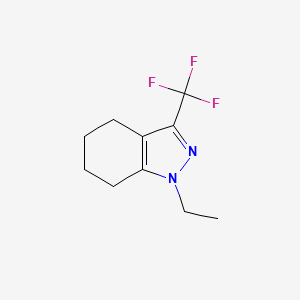 molecular formula C10H13F3N2 B1469536 1-乙基-3-(三氟甲基)-4,5,6,7-四氢-1H-吲唑 CAS No. 2097969-12-3