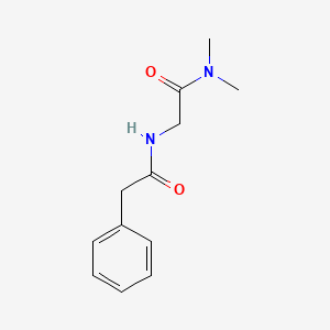 molecular formula C12H16N2O2 B14695472 N,N-Dimethyl-2-(2-phenylacetamido)acetamide CAS No. 25439-20-7