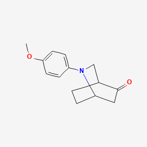 molecular formula C14H17NO2 B1469551 2-(4-Methoxyphenyl)-2-azabicyclo[2.2.2]octan-5-one CAS No. 1416313-50-2