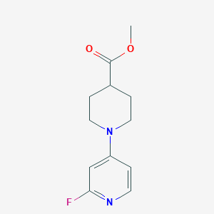 molecular formula C12H15FN2O2 B1469552 Methyl 1-(2-fluoropyridin-4-yl)piperidine-4-carboxylate CAS No. 2098072-87-6