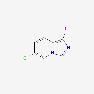 molecular formula C7H4ClIN2 B1469555 6-Chloro-1-iodoimidazo[1,5-A]pyridine CAS No. 1426424-81-8