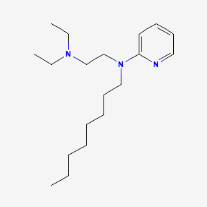 molecular formula C19H35N3 B14695609 Pyridine, 2-(N-(2-diethylaminoethyl)-N-octylamino)- CAS No. 23846-00-6