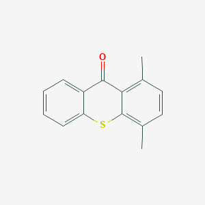 molecular formula C15H12OS B14695614 1,4-dimethyl-9H-thioxanthen-9-one CAS No. 25942-61-4