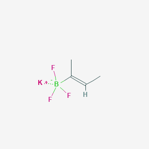 molecular formula C4H7BF3K B1469564 Potassium (Z)-but-2-en-2-yltrifluoroborate CAS No. 1134643-88-1
